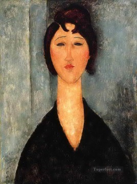 retrato de una mujer joven Amedeo Modigliani Pinturas al óleo
